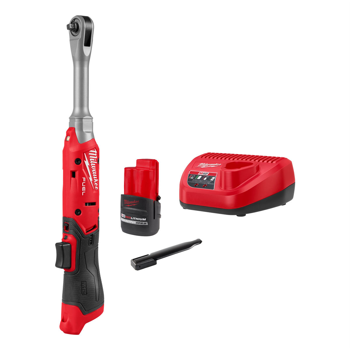 Milwaukee Tool M12 Fuel 1/4 Inch Extended Reach Ratchet Kit