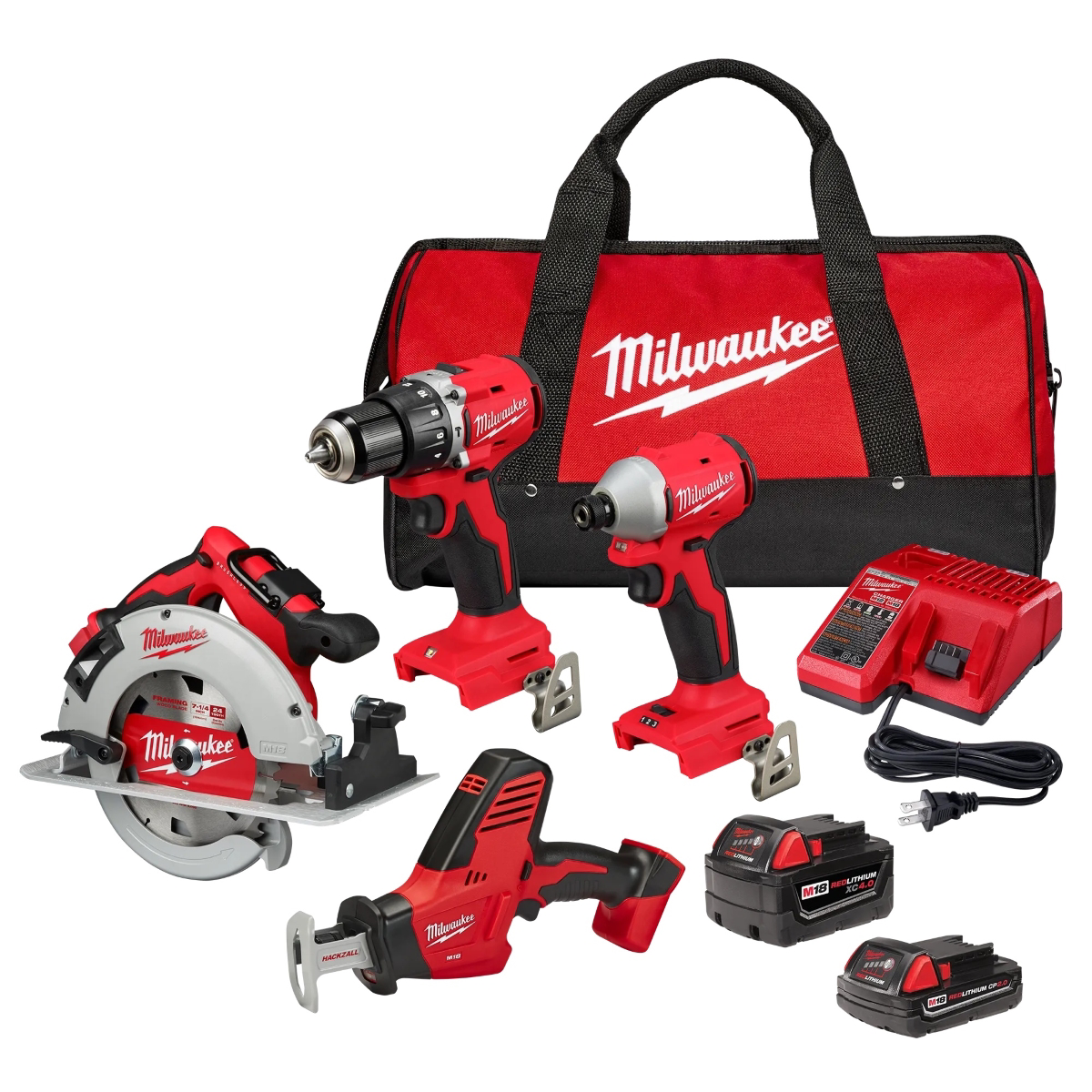 Milwaukee Tool M18 4-Tool Combo Kit
