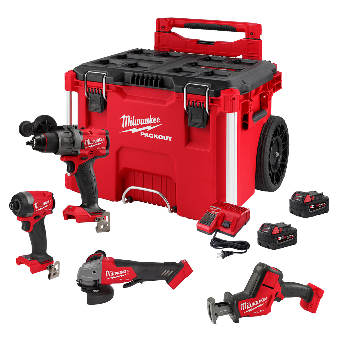 Milwaukee Tool M18 FUEL 4-Tool PACKOUT Combo Kit