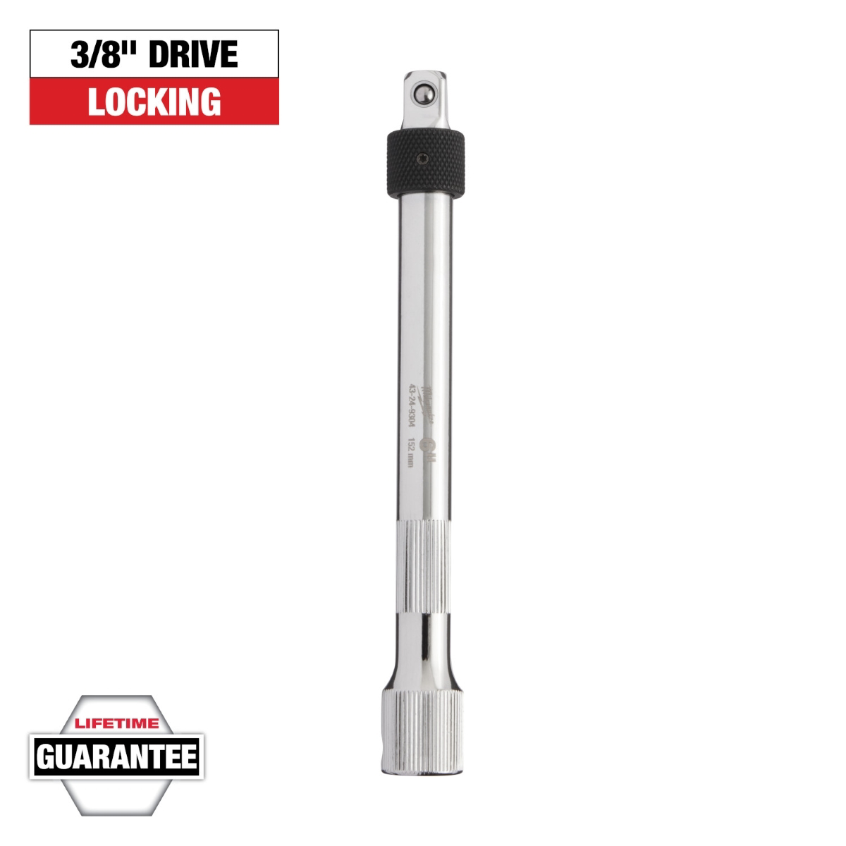 Milwaukee Tool 3/8 Inch Drive 6 Inch Locking Extension