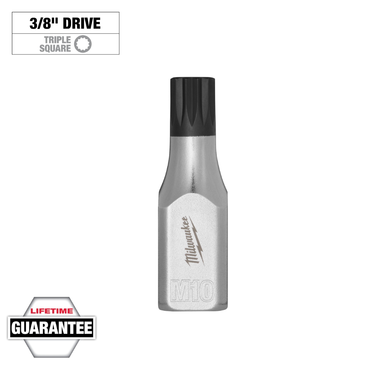 Milwaukee Tool 3/8 Inch Drive 10mm Triple Square Bit Socket