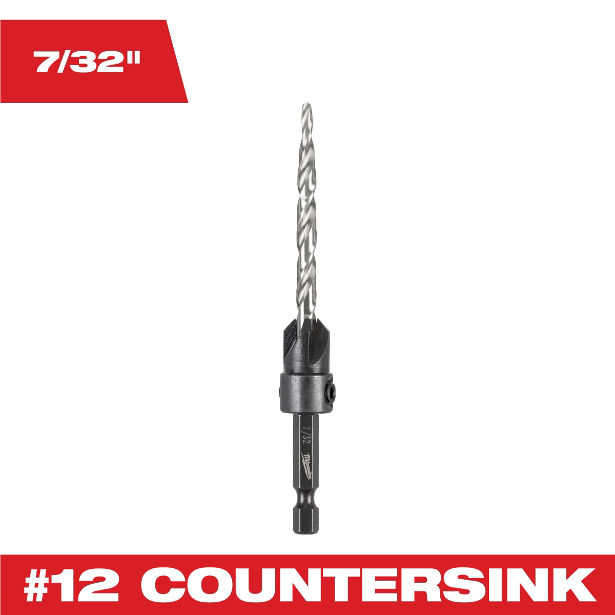 Milwaukee Tool 7/32 Inch #12 Countersink Drill Bit