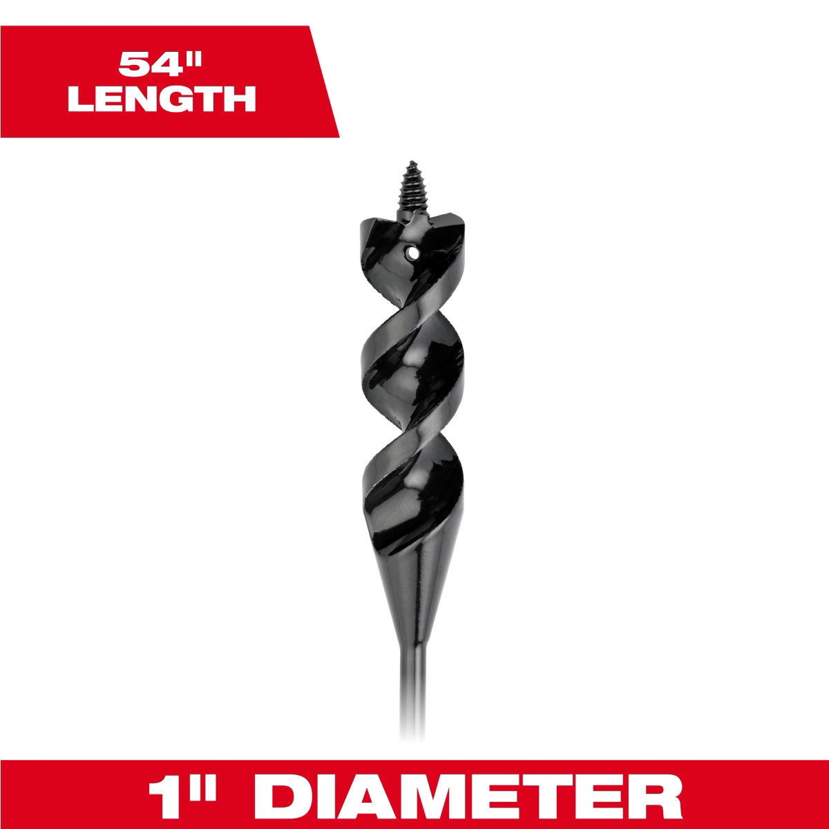Milwaukee Tool 1 Inch x 54 Inch Flexible Cable Auger Bit