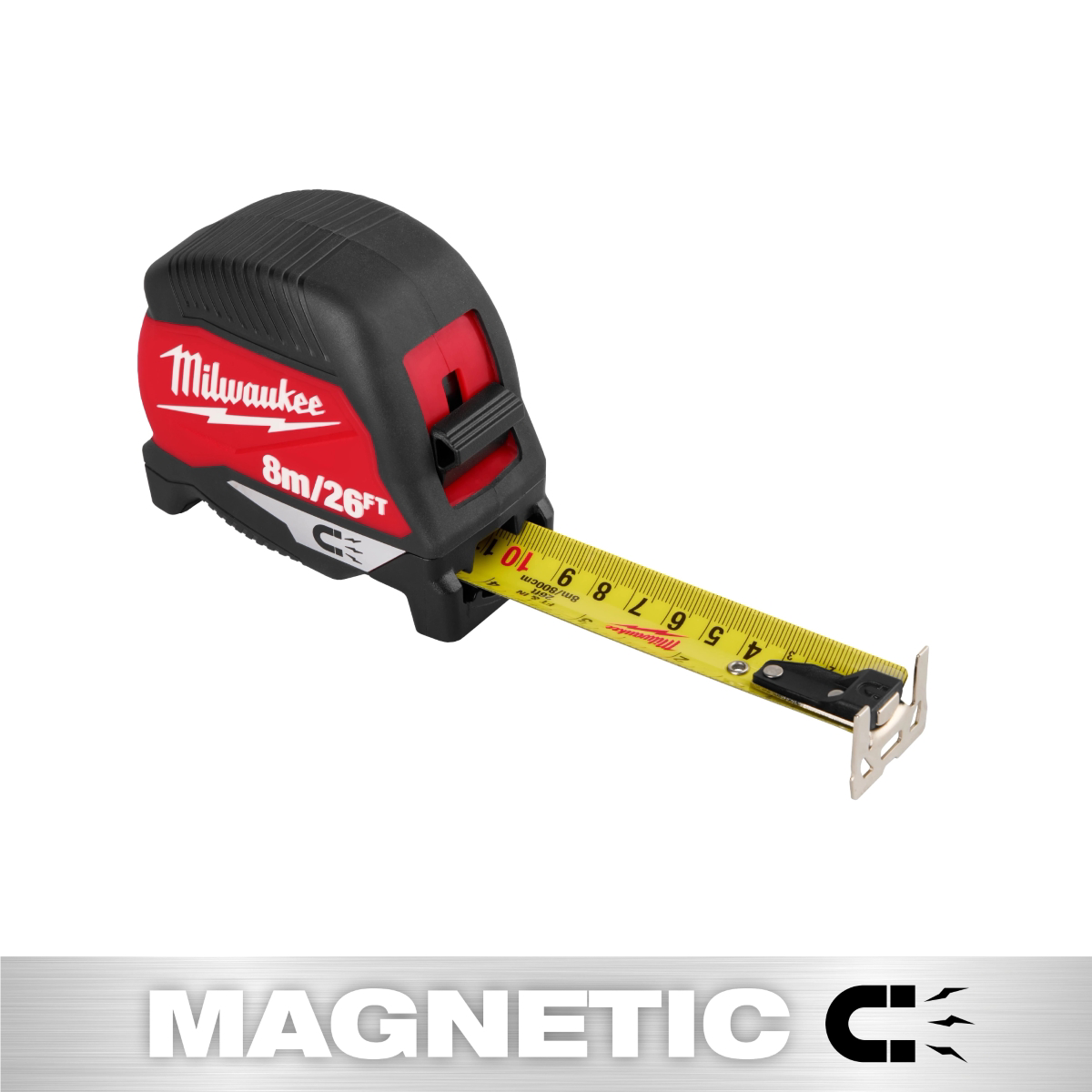 Milwaukee Tool 8m/26ft Magnetic Tape Measure