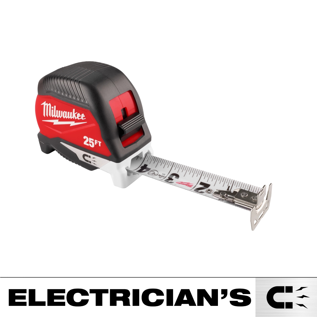 Milwaukee Tool 25ft Electrician Feets Magnetic Tape Measure
