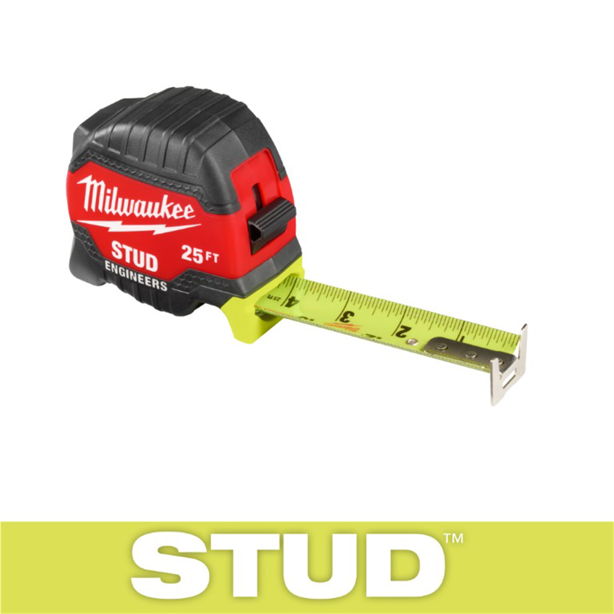Milwaukee Tool 25ft STUD Tape Measure with Engineer's Scale