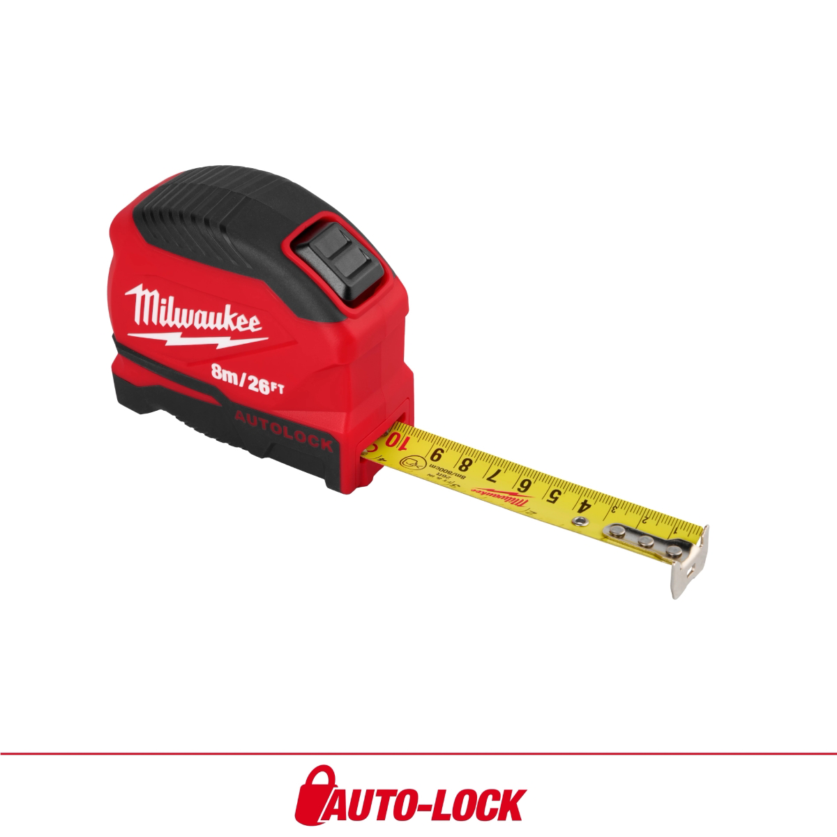 Milwaukee Tool 8m/26ft Auto-Lock Tape Measure