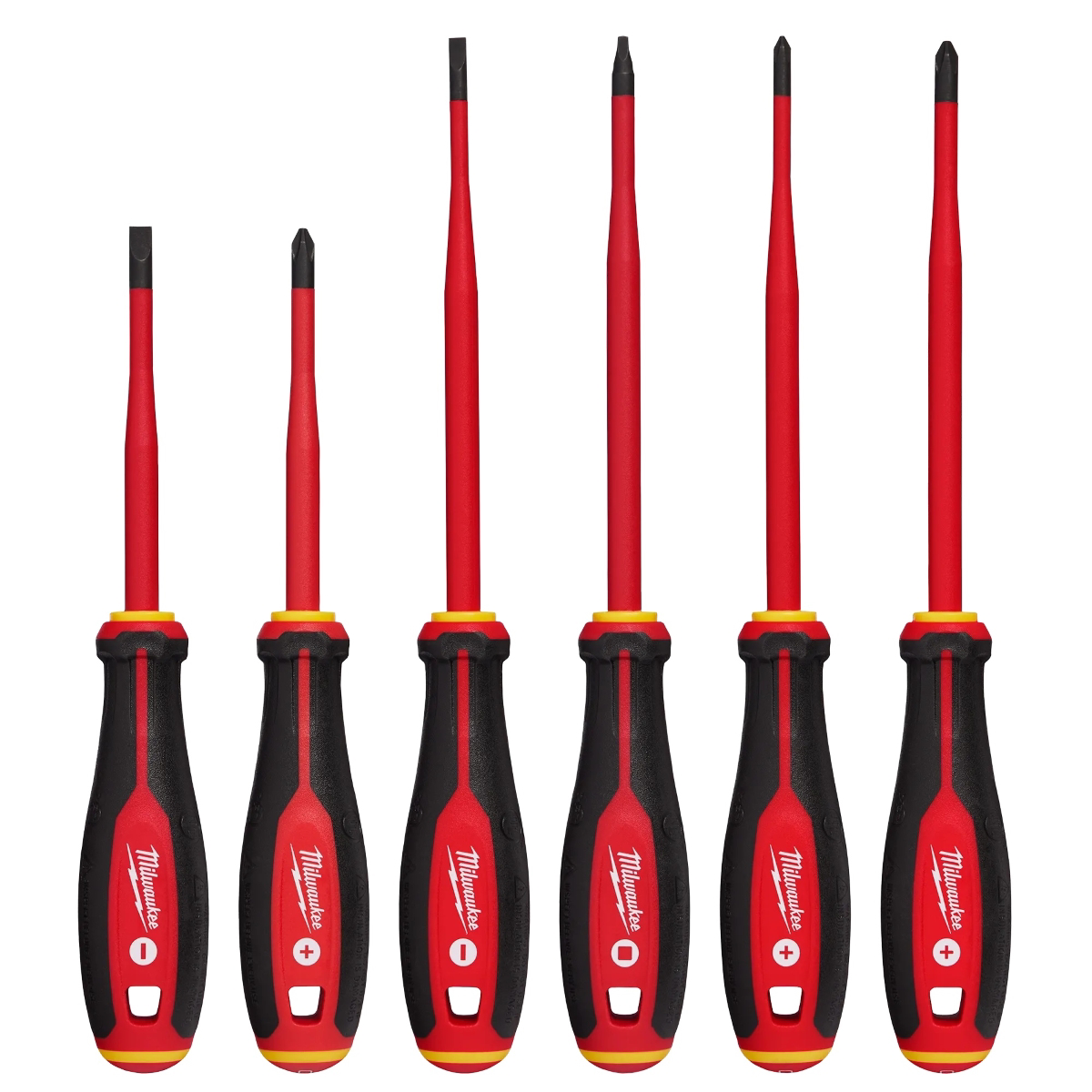 Milwaukee Tool 6pc 1000v Insulated Slim Tip Screwdriver Set