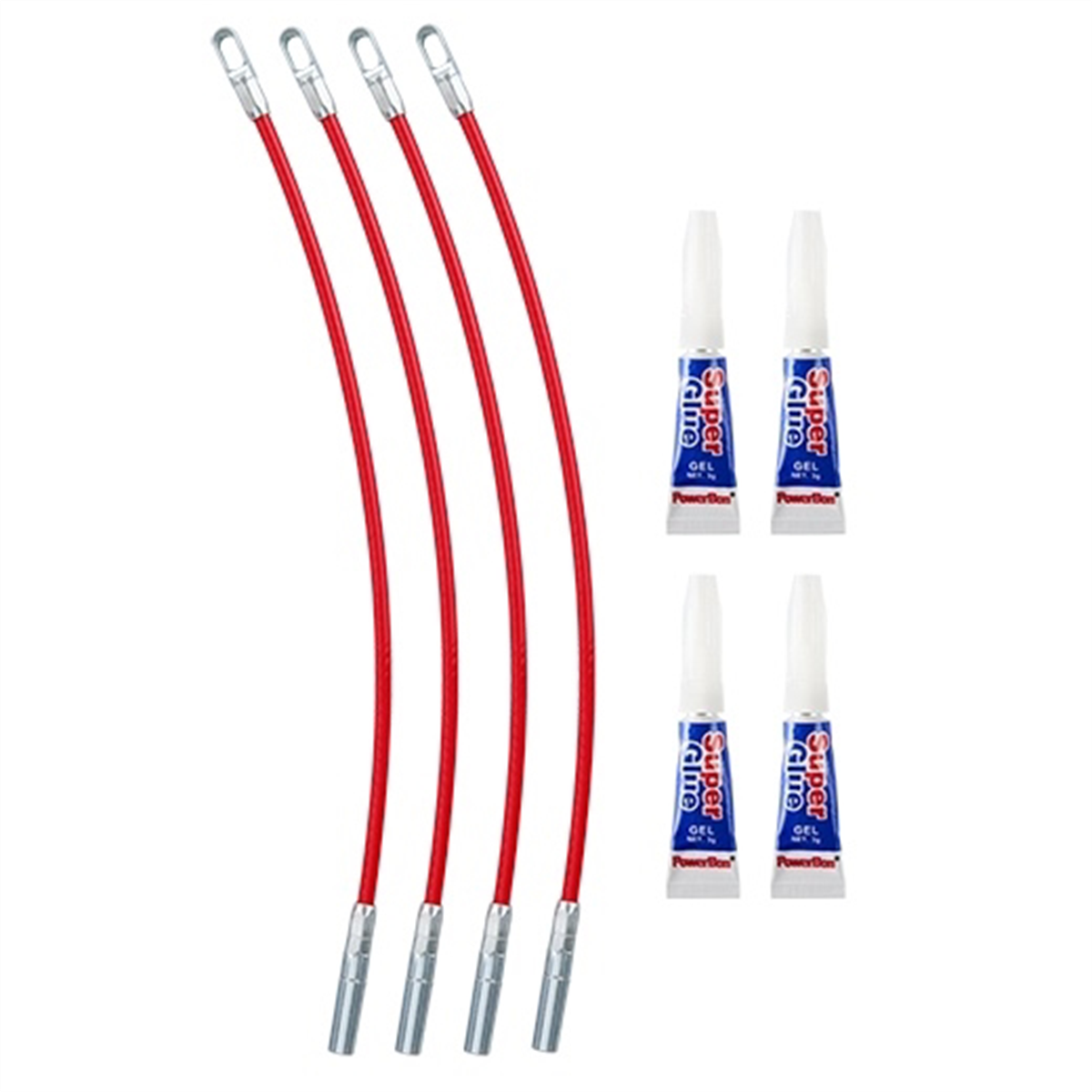 Milwaukee Tool 4PK Polyester Fish Tape Replacement Flexible Metal Leader