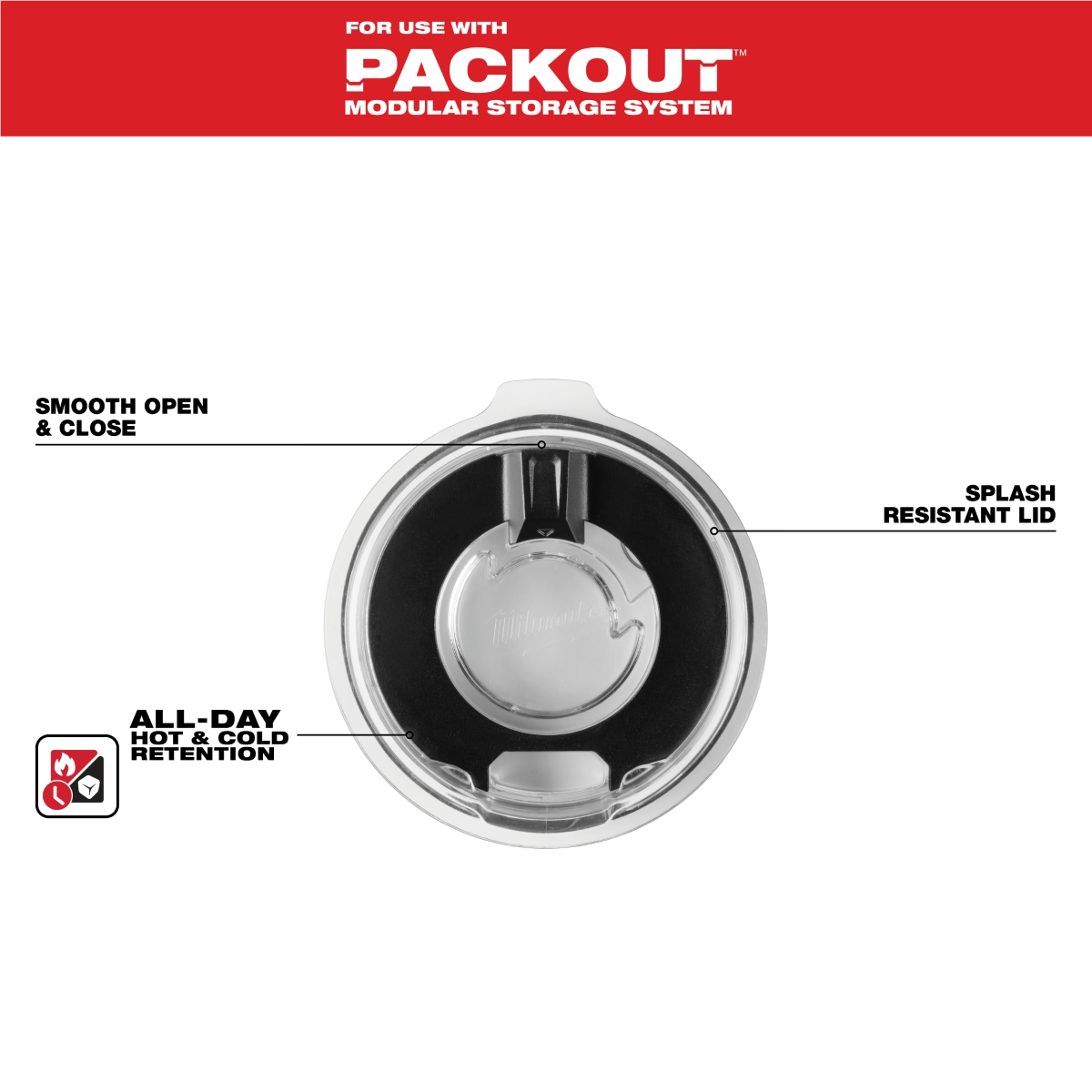 Milwaukee Tool PACKOUT 20oz Tumbler Lid