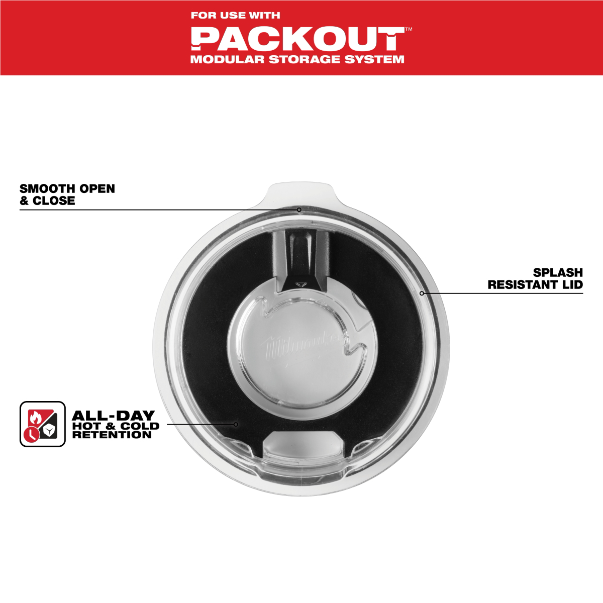 Milwaukee Tool PACKOUT 30oz Tumbler Lid