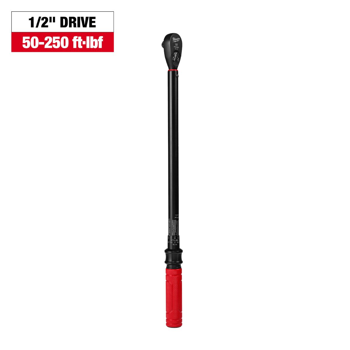 Milwaukee Tool 1/2 Inch Drive Click Torque Wrench 50-250 ft-lbf