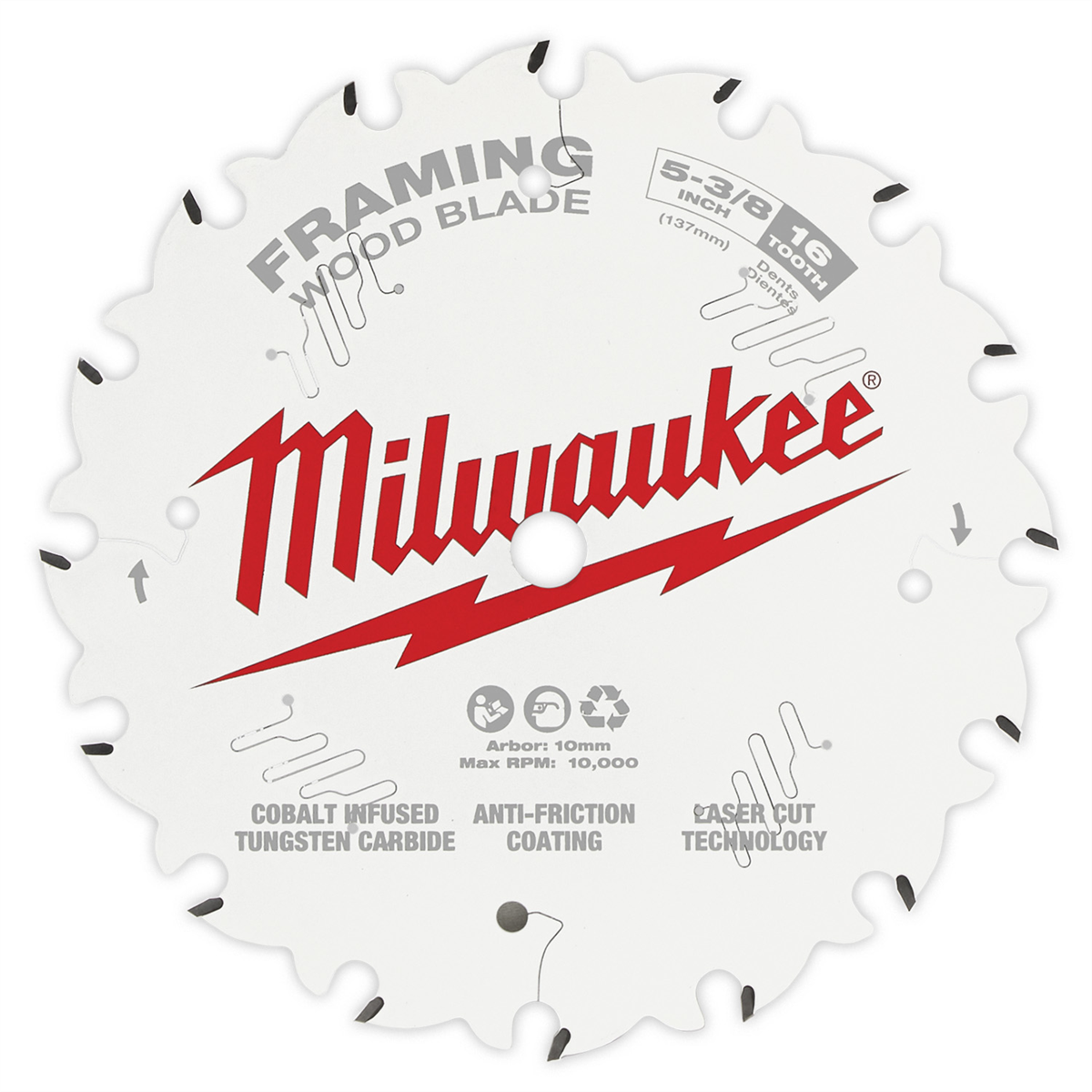 Milwaukee Tool 5-3/8" 16t Framing Circular Saw Blade
