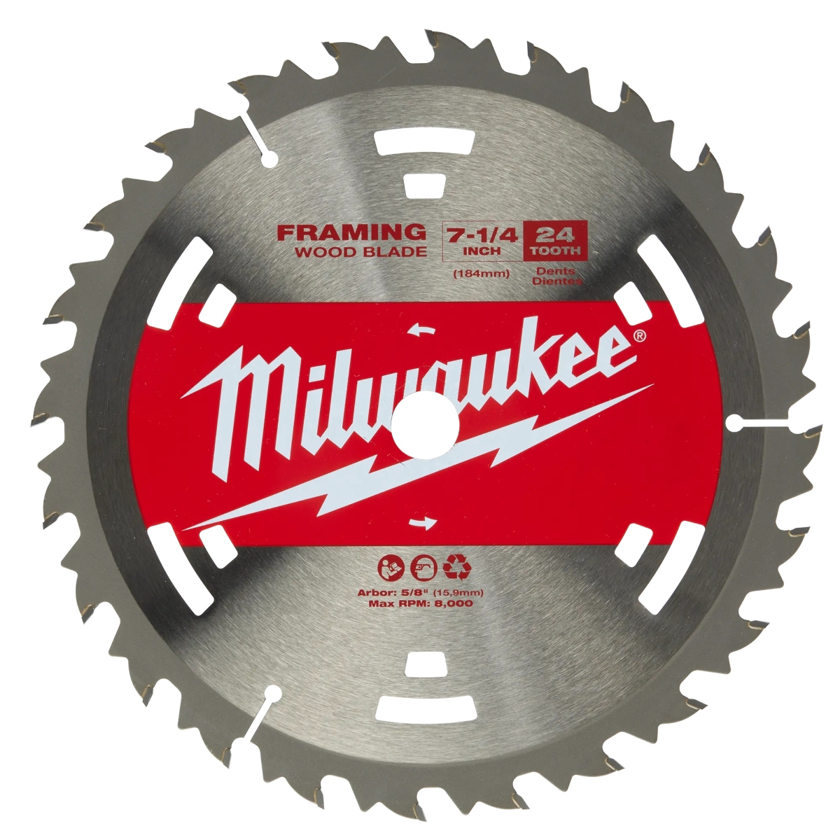 Milwaukee Tool 7-1/4 Inch 24T Construction Framing Contractor Pack (25 PK)