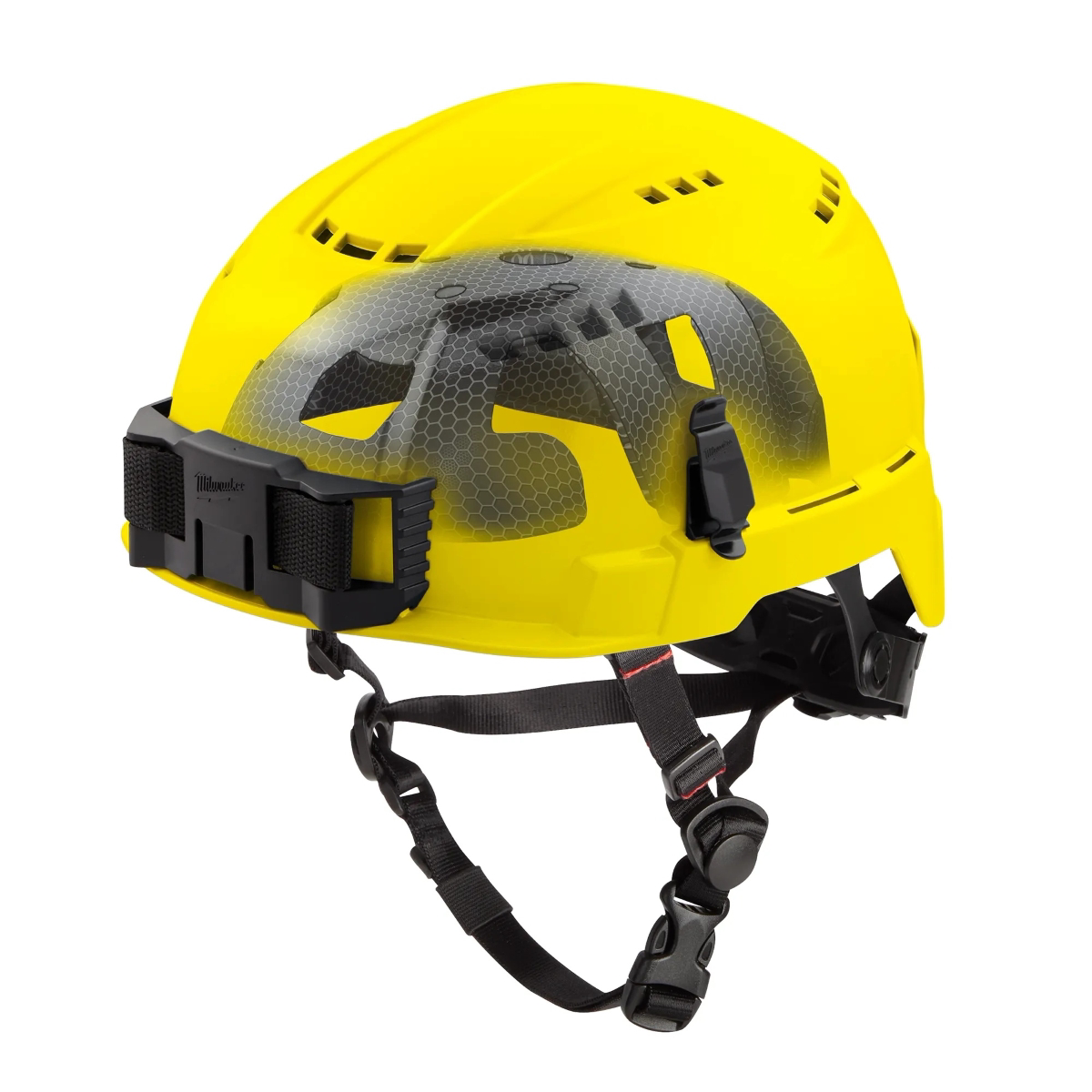 Milwaukee Tool BOLT Yellow Vented Safety Helmet with IMPACT ARMOR Liner (USA) - Type 2, Class C