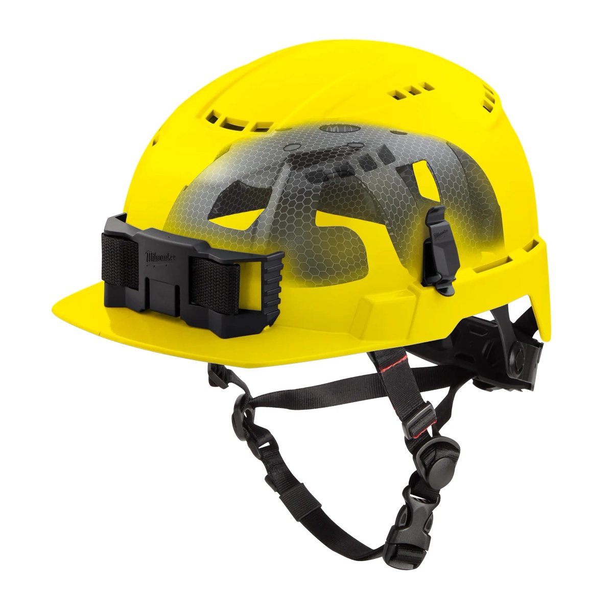 Milwaukee Tool BOLT Yellow Front Brim Vented Safety Helmet with IMPACT ARMOR Liner (USA) - Type 2, Class C