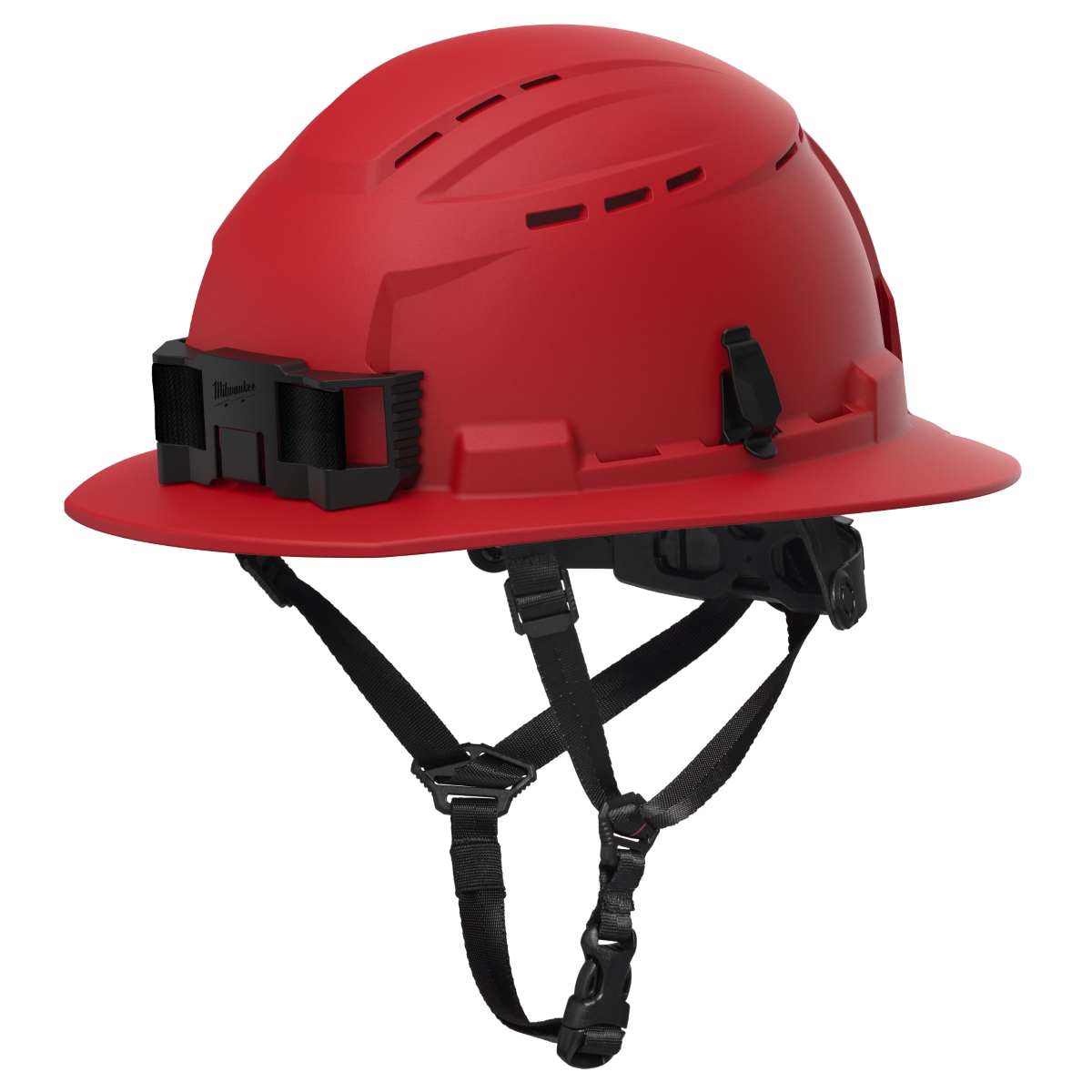 Milwaukee Tool BOLT Red Full Brim Vented Safety Helmet ‐ Type 2, Class C