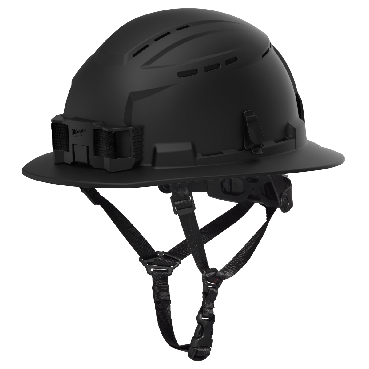Milwaukee Tool BOLT Black Full Brim Vented Safety Helmet ‐ Type 2, Class C