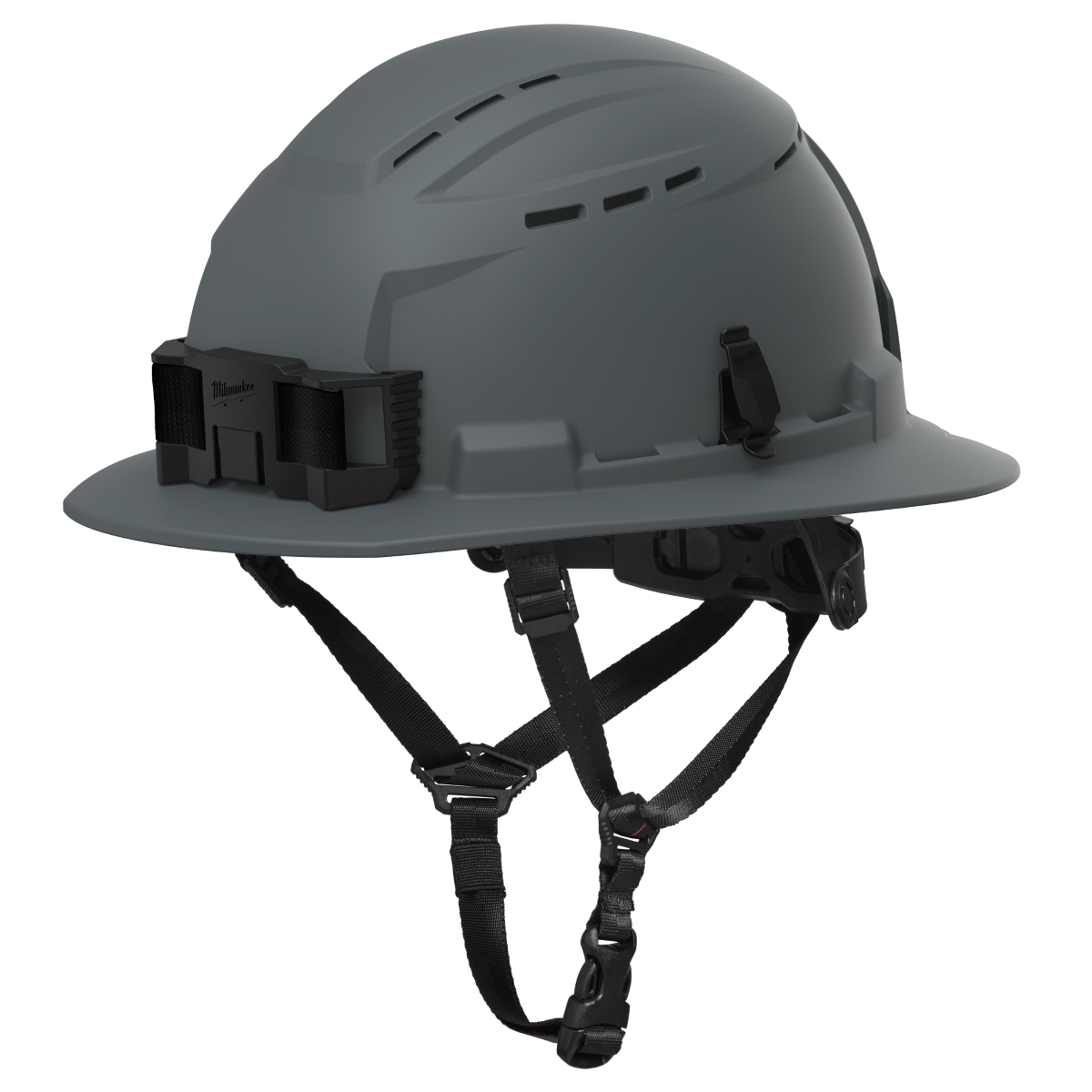 Milwaukee Tool BOLT Gray Full Brim Vented Safety Helmet ‐ Type 2, Class C