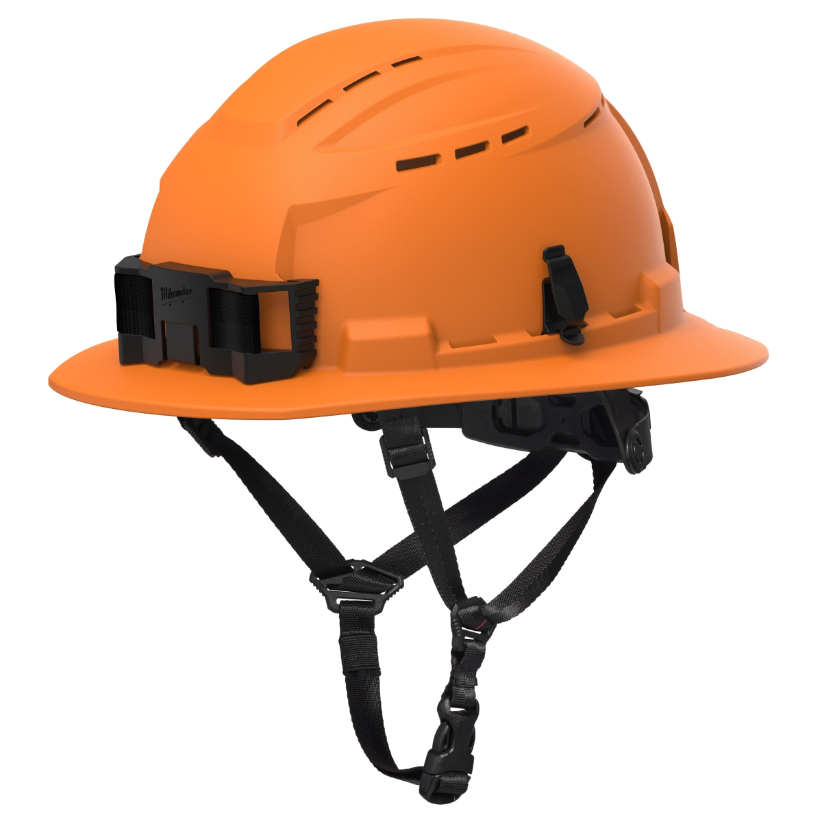 Milwaukee Tool BOLT Orange Full Brim Vented Safety Helmet ‐ Type 2, Class C