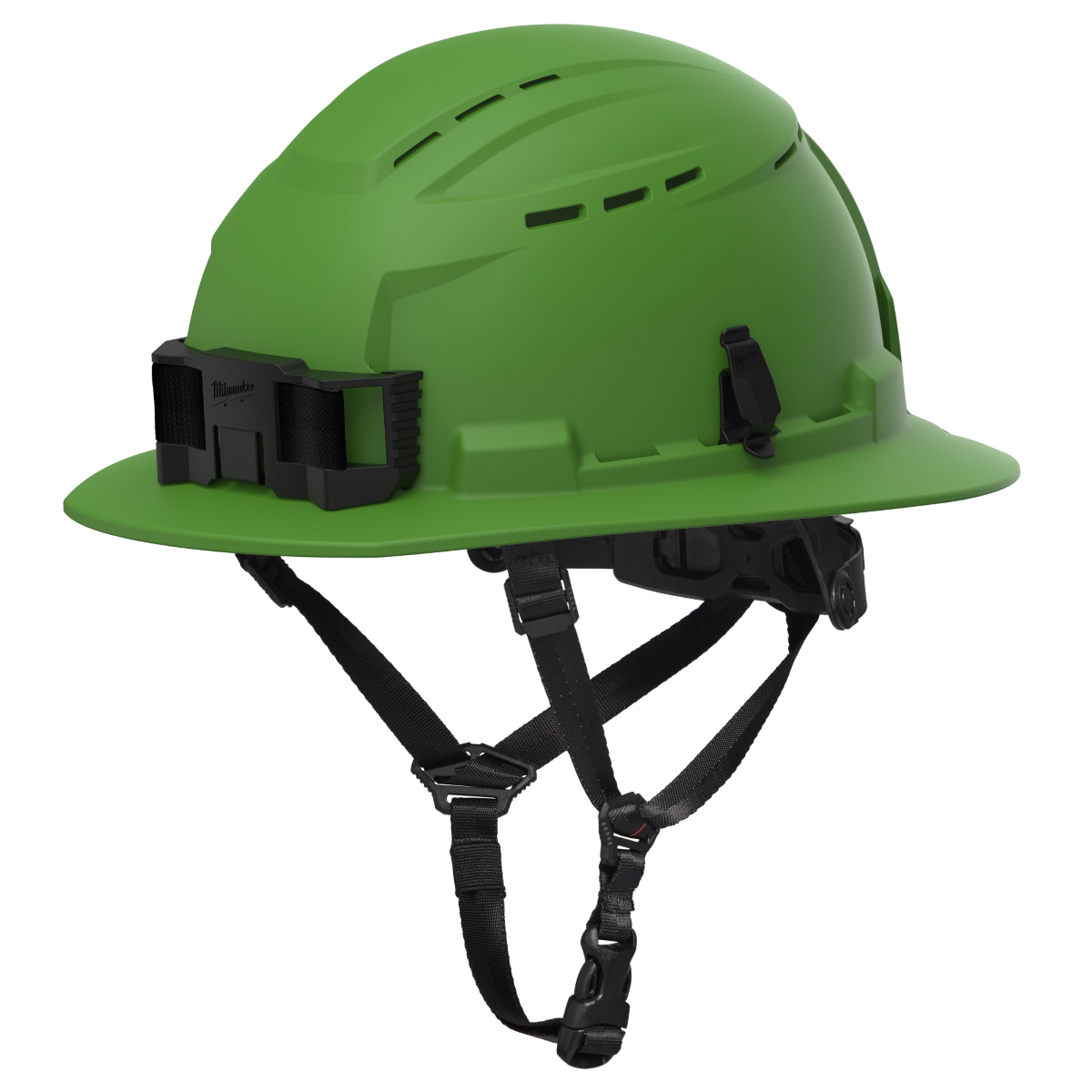 Milwaukee Tool BOLT Green Full Brim Vented Safety Helmet ‐ Type 2, Class C