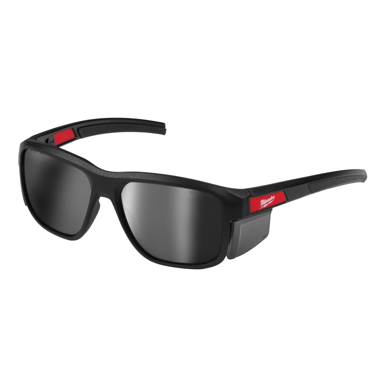 Milwaukee Tool Full Frame Safety Glasses with Removable Side Shields &hyphen; Silver Mirrored Anti-Scratch Lenses