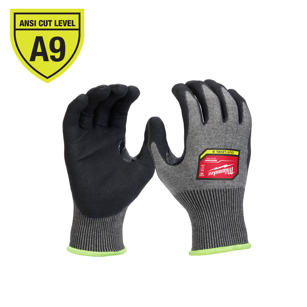Milwaukee Tool Cut Level 9 High-Dexterity Nitrile Dipped Gloves -Small