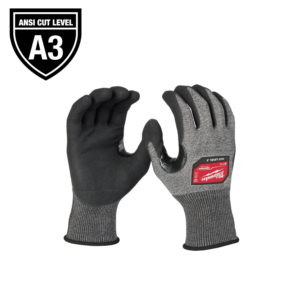 Milwaukee Tool Cut Level 3 High-Dexterity Nitrile Dipped Gloves - XL