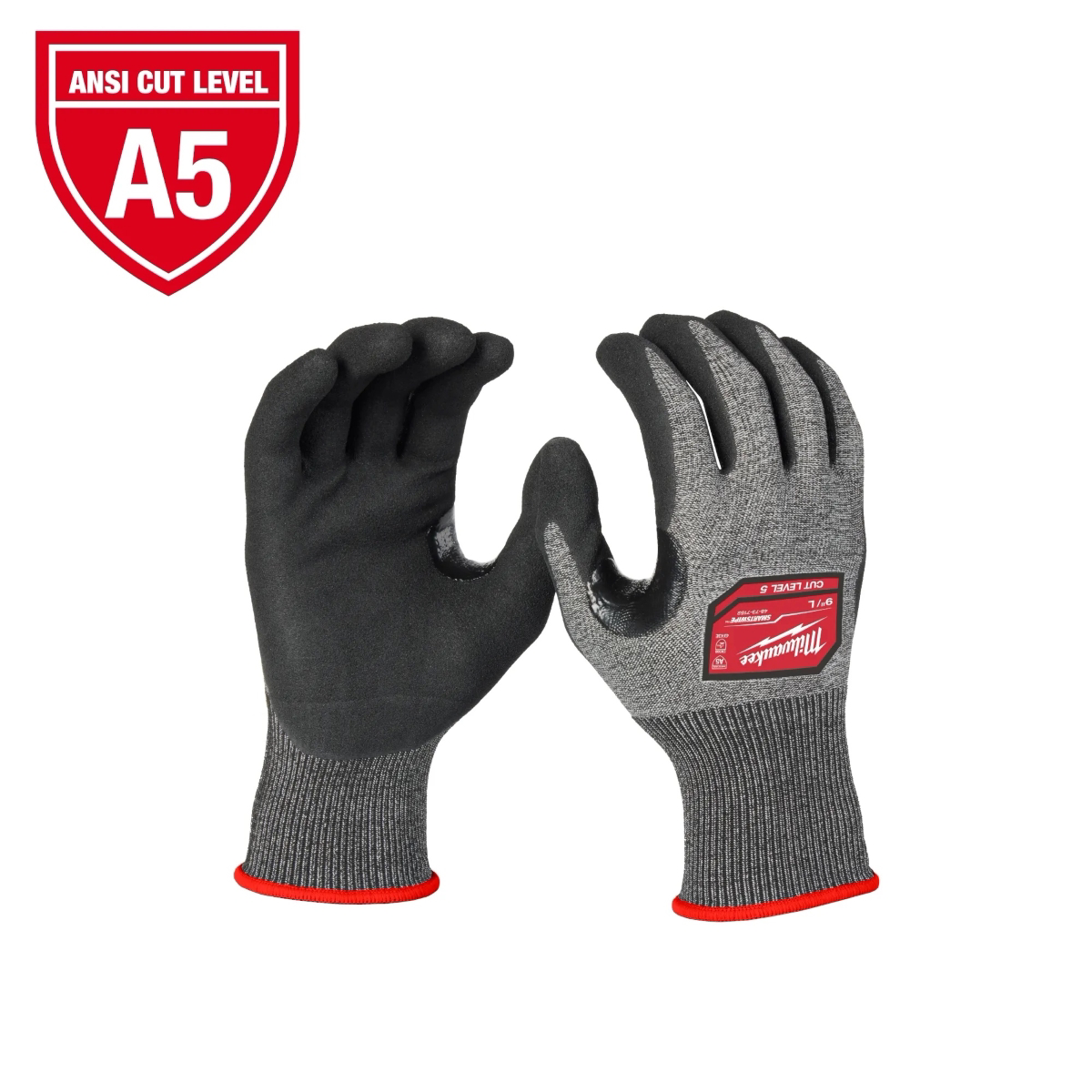 Milwaukee Tool Cut Level 5 High-Dexterity Coated Nitrile Dipped Gloves - XXL