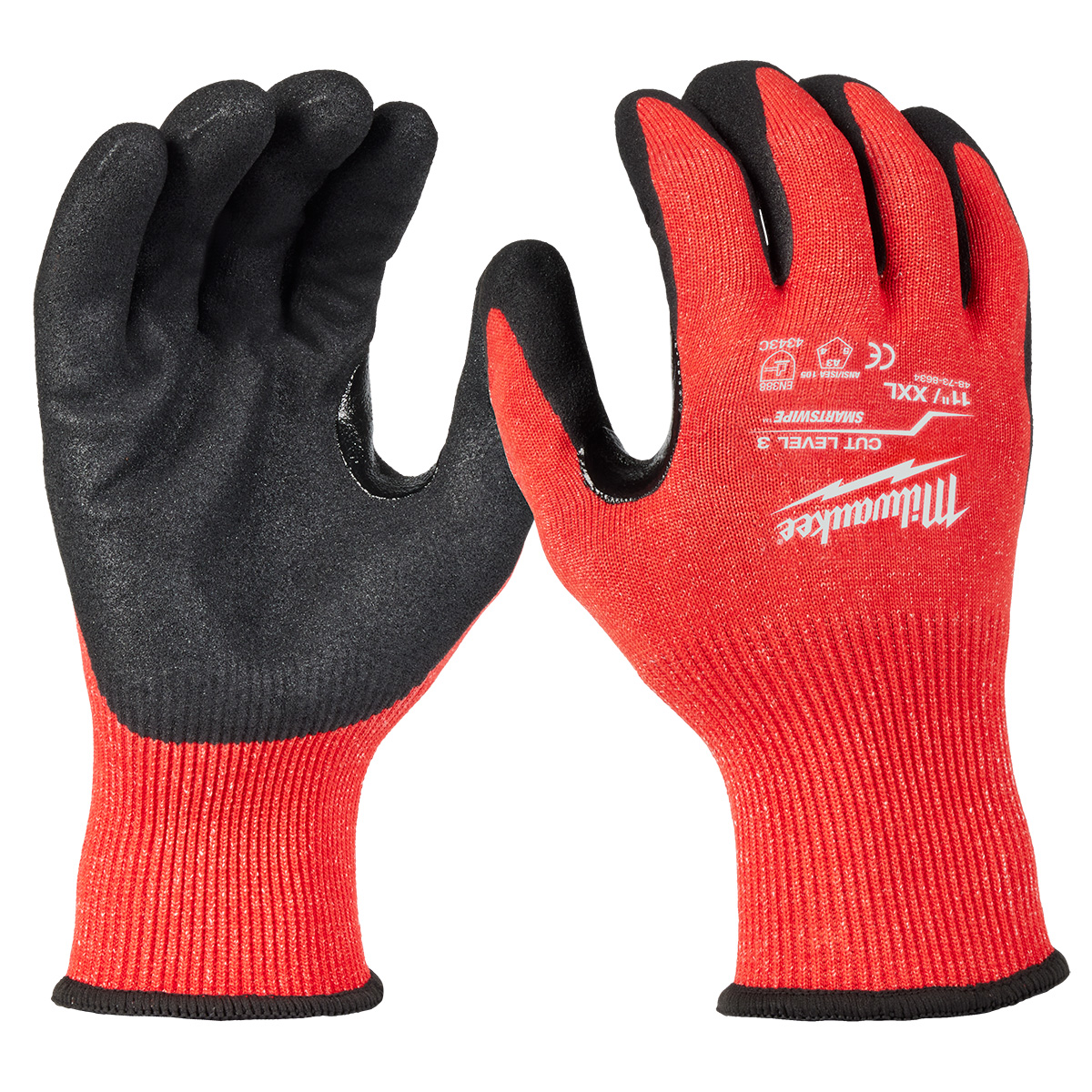 Milwaukee Tool Cut Level 3 Coated Nitrile Dipped Gloves - Xl