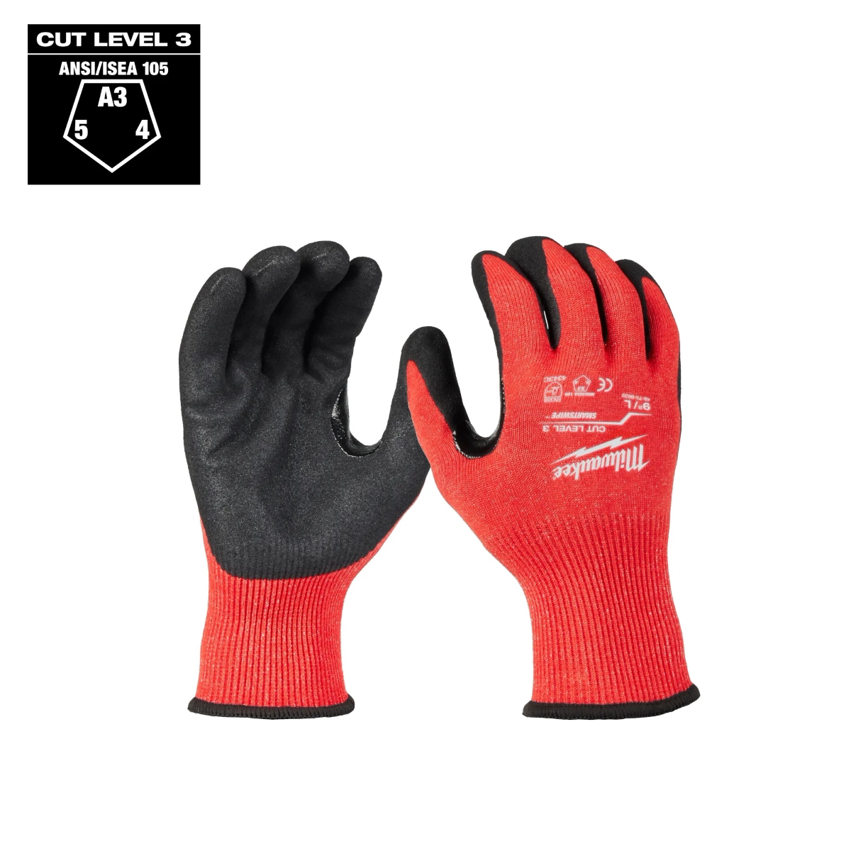 Milwaukee Tool Cut Level 3 Coated Nitrile Dipped Gloves - XXL