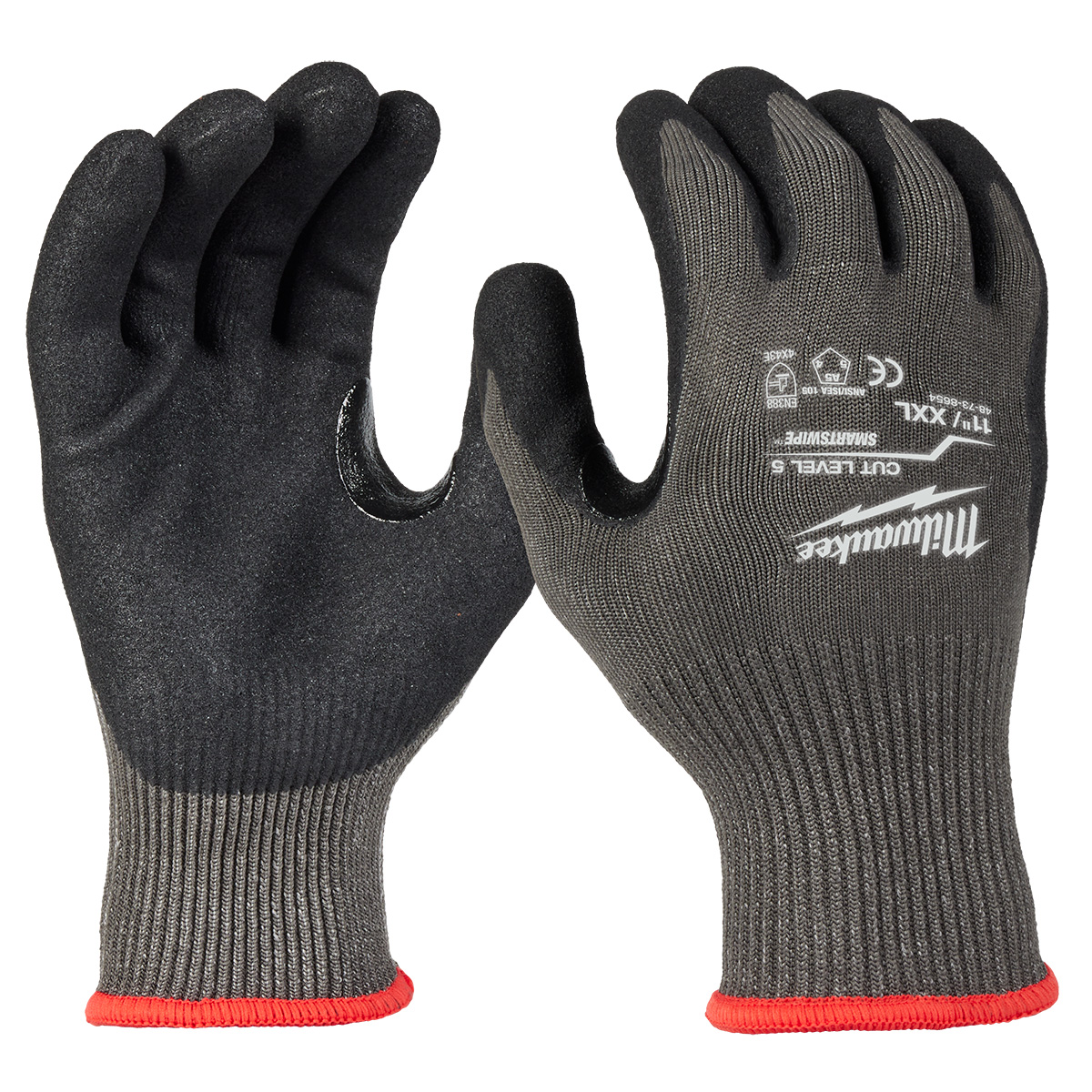 Milwaukee Tool Cut Level 5 Coated Nitrile Dipped Gloves - L