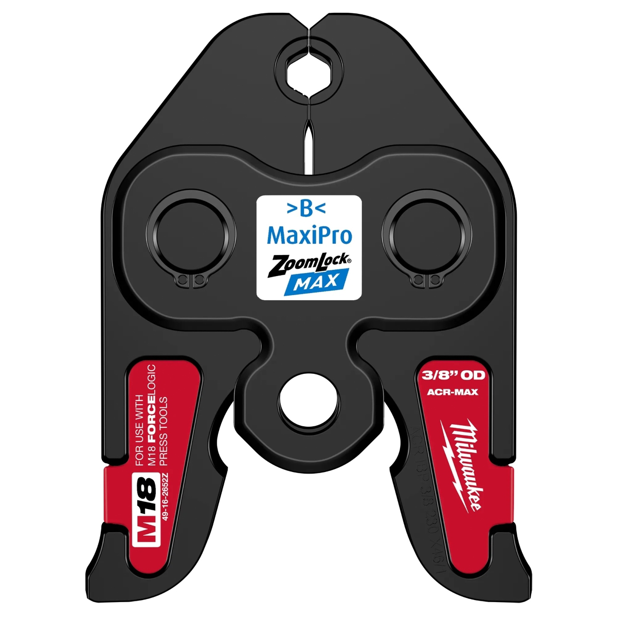 Milwaukee Tool 3/8 Inch ZoomLock® MAX Press Jaw for M18 FORCE LOGIC Press Tools