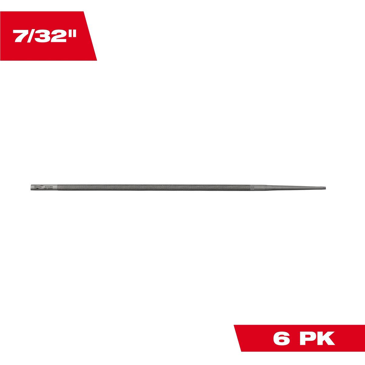 Milwaukee Tool 7/32 Inch Round File for Saw Chain - 6 Pack