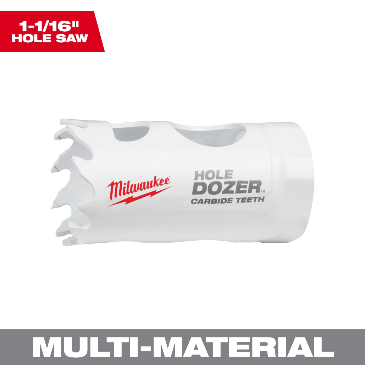 Milwaukee Tool 1-1/16 Inch HOLE DOZER with Carbide Teeth Hole Saw