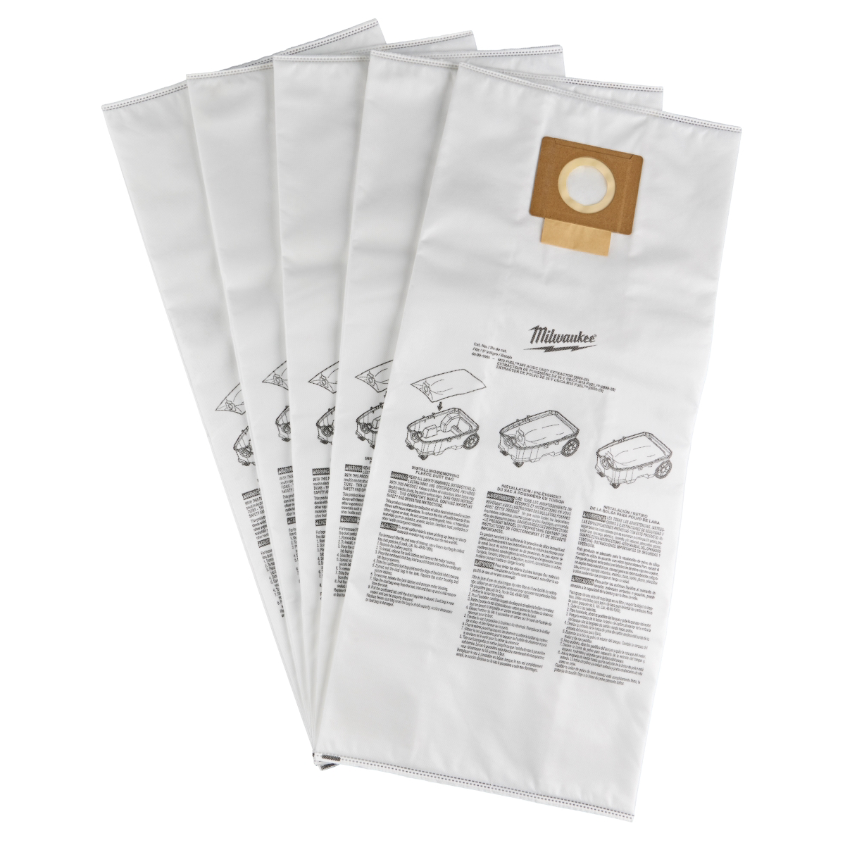 Milwaukee Tool Fleece Dust Bags (5PK)