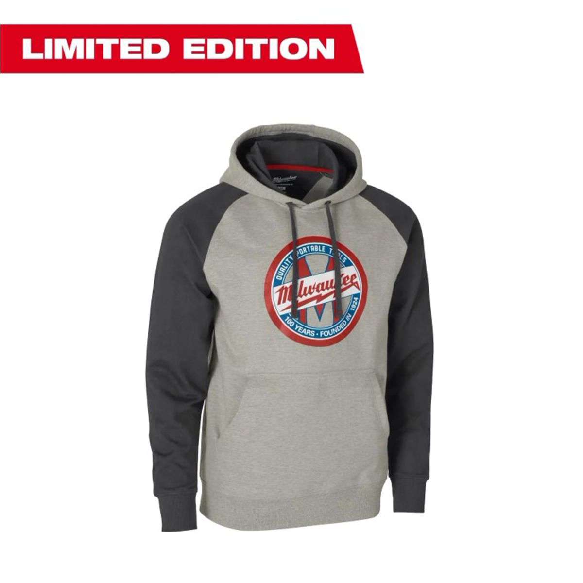 Milwaukee Tool Limited Edition 100th Anniversary: 1924 Work Hoodie Gray Large