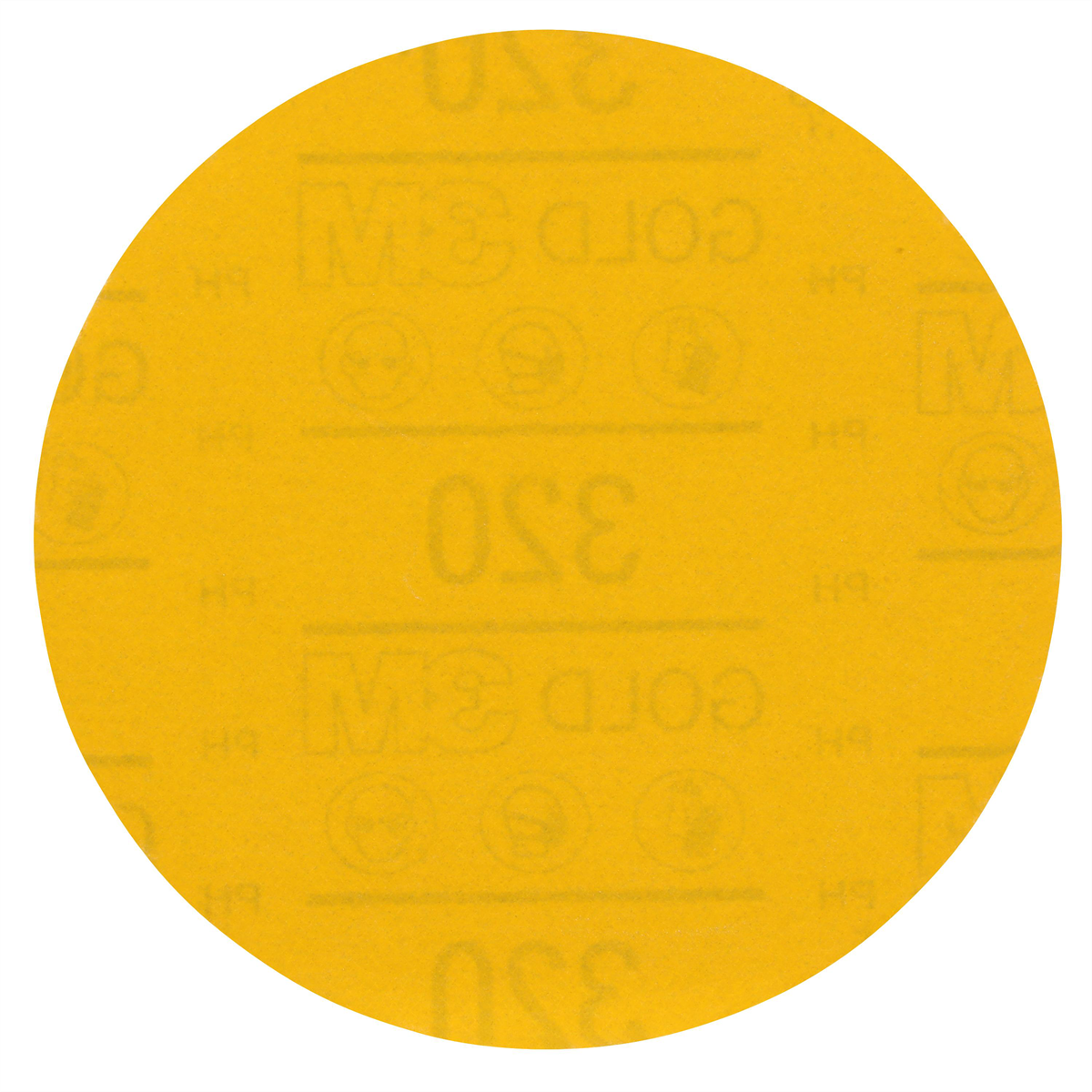 3m Hookit Gold Abrasive Disc 09237, 320, 5 In (125 Mm), No Hole