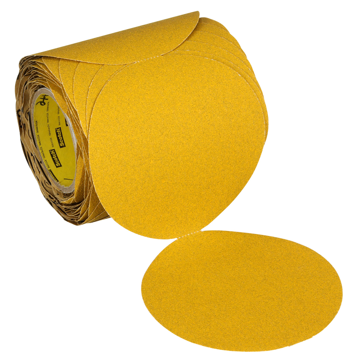 3M Stikit Gold Abrasive Disc Roll 09300, 40D, 5 in (125 mm), No Hole