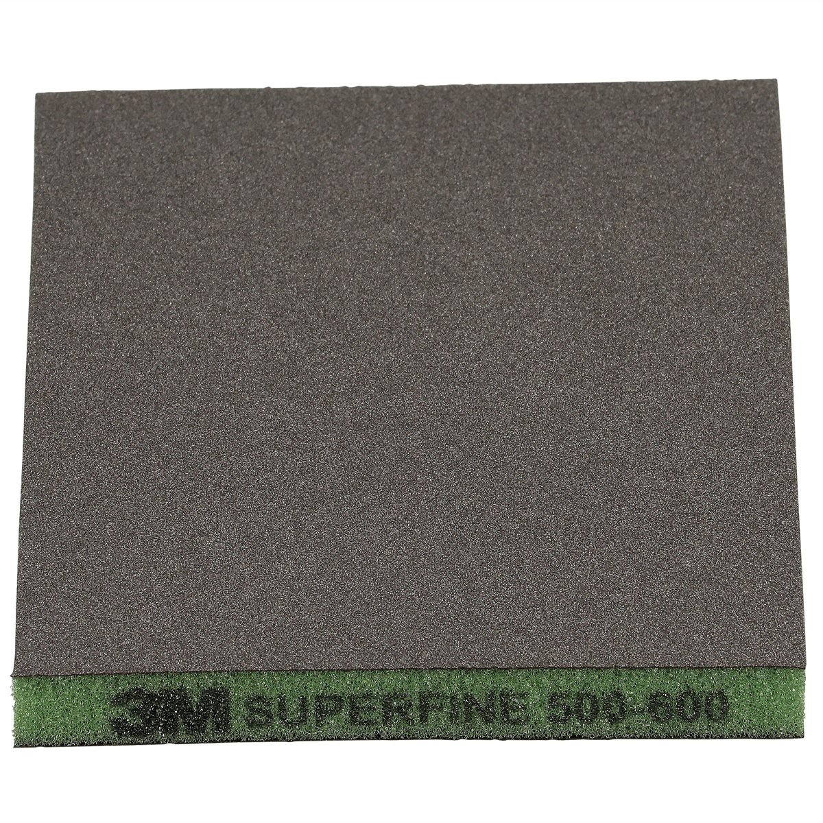 3M Two-Sided Sanding Sponge 23816, 124 mm x 98 mm (4.8 in x 3.8 in), Superfine 500-600, Green