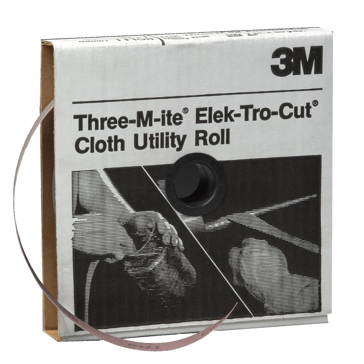 3M UTILITY ROLLS CLOTH THREEMITE 1"X50 YARDS 400 1/B