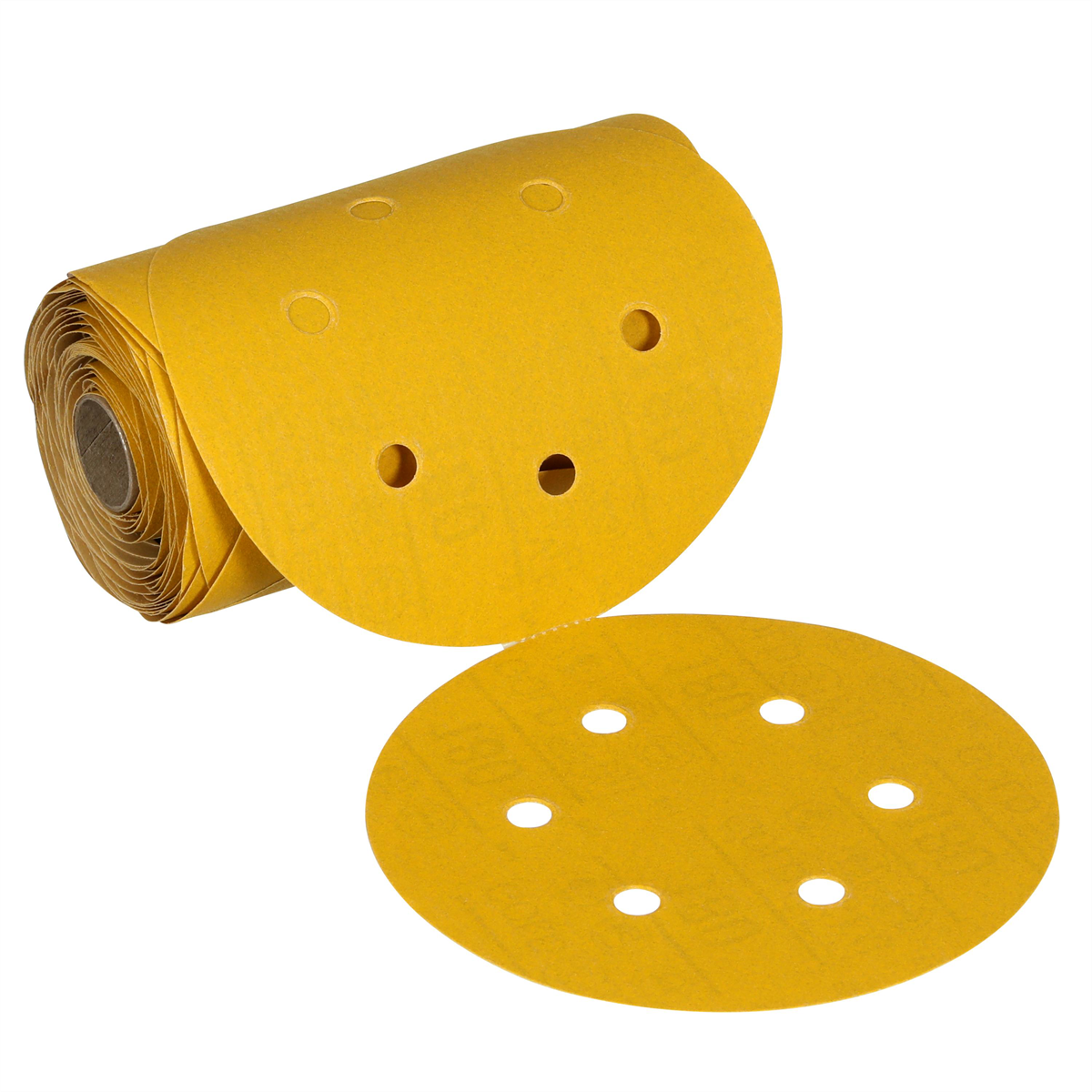 3M Stikit Gold Abrasive Disc Roll 61640, 320, 6 in (150 mm), Dust-Free