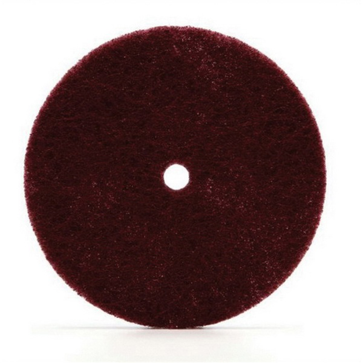 3M Scotch-Brite 77225 Clean and Finish Disc, 6 in Dia, 80 Grit, Hook and Loop, White