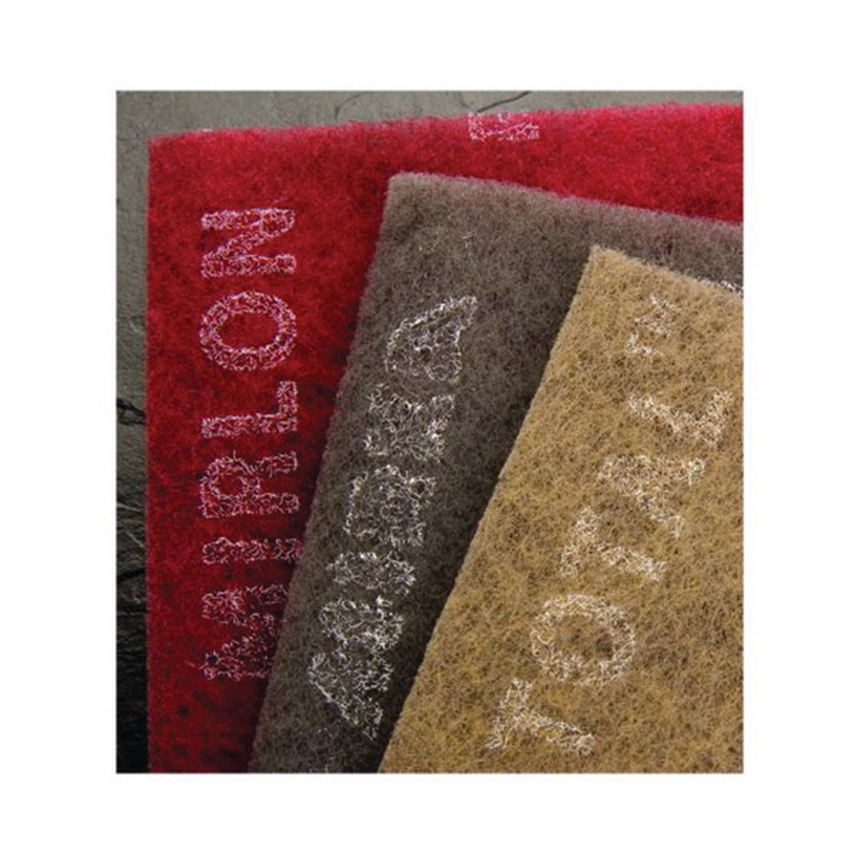 Mirka Abrasives Mirlon Total 18-118-449 18 Series Non-Woven Scuff Pad, 4-1/2 in W x 9 in L, 2500 Grit