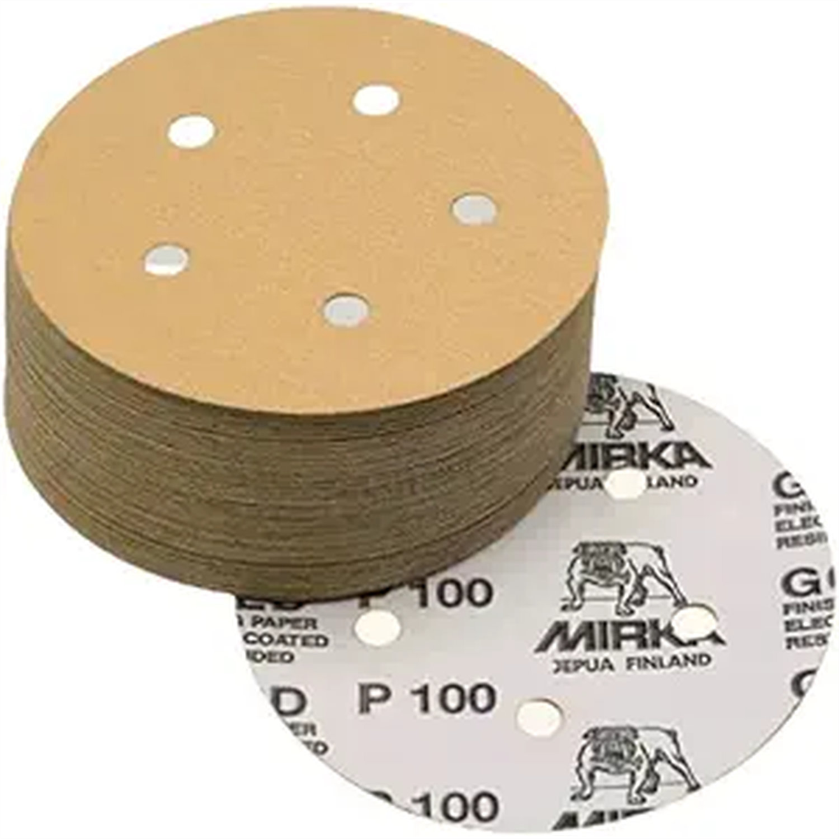 Mirka Abrasives Iridium 24-342-080 Semi-open Coated Abrasive Disc, 6 In Dia, Aluminum Oxide/ceramic Abrasive, Gray