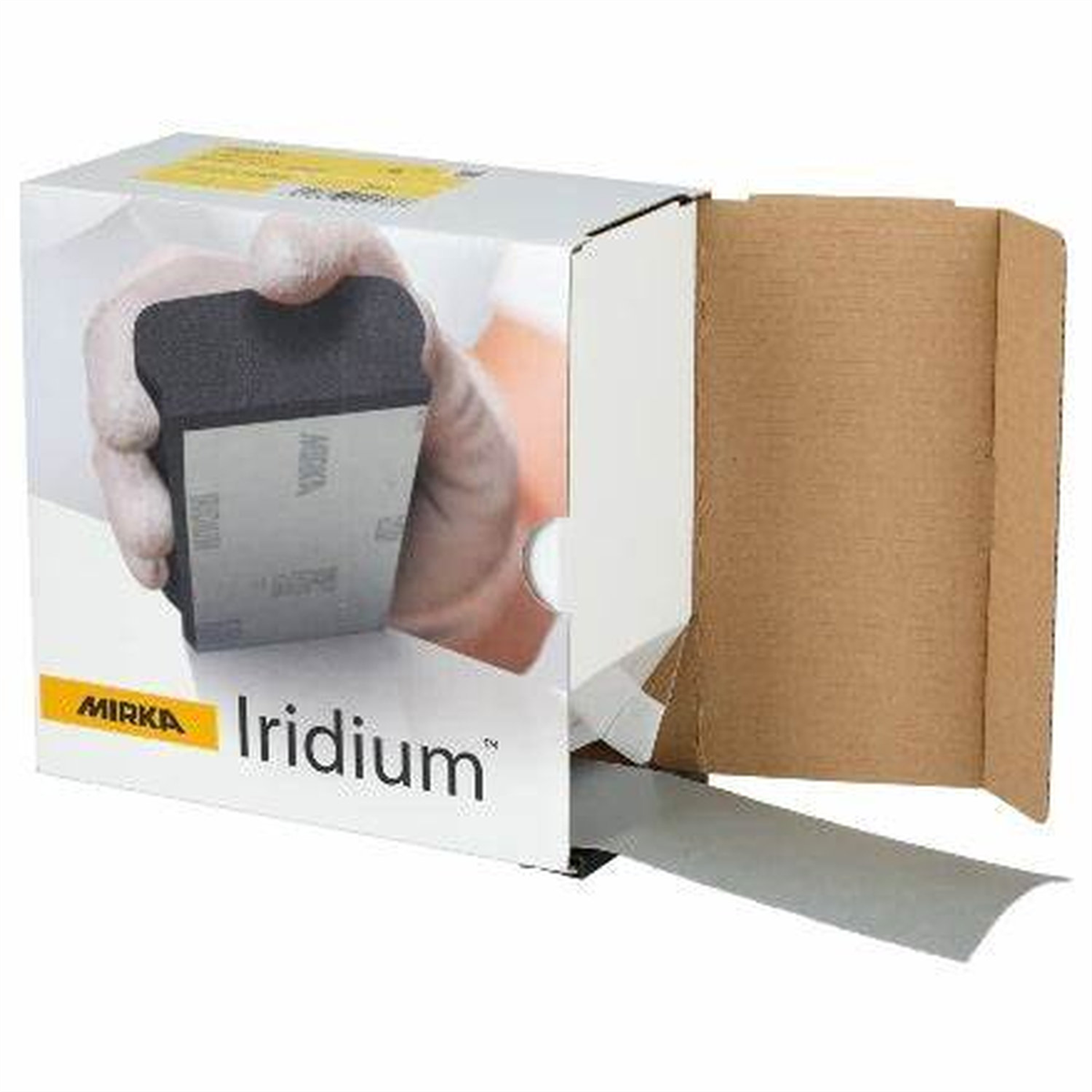 Mirka Abrasives Iridium 24-584-180 Semi-Open Coated Abrasive Roll, 2-3/4 in W x 120 ft L, 180 Grit, Aluminum Oxide/Ceramic
