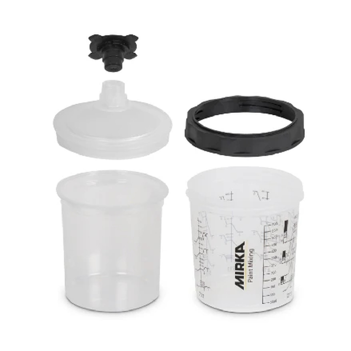 Mirka Abrasives Paint Cup System 850ml, Filter Lid 125&Acirc;ï¿½m, 50/Pack