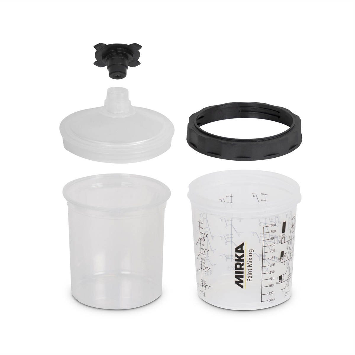 Mirka Abrasives Paint Cup System 850ml, Filter Lid 190&Acirc;ï¿½m, 50/Pack