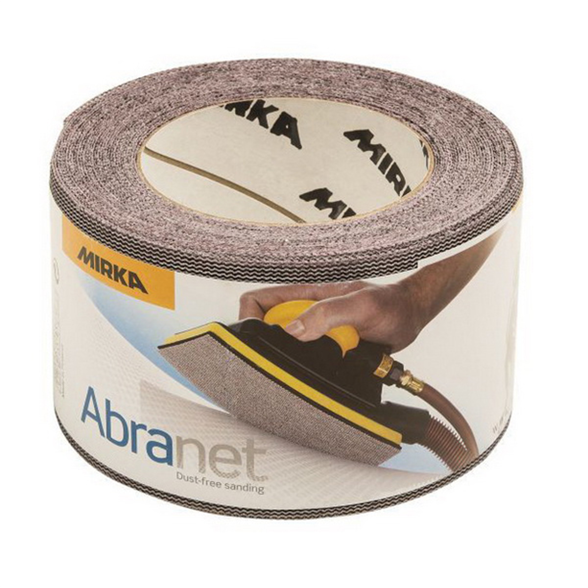 Mirka Abrasives Abranet 9A570080 9A Series Closed Coated Grip-On Sanding Sheet Roll, 2-3/4 in W x 30 ft L, P80 Grit