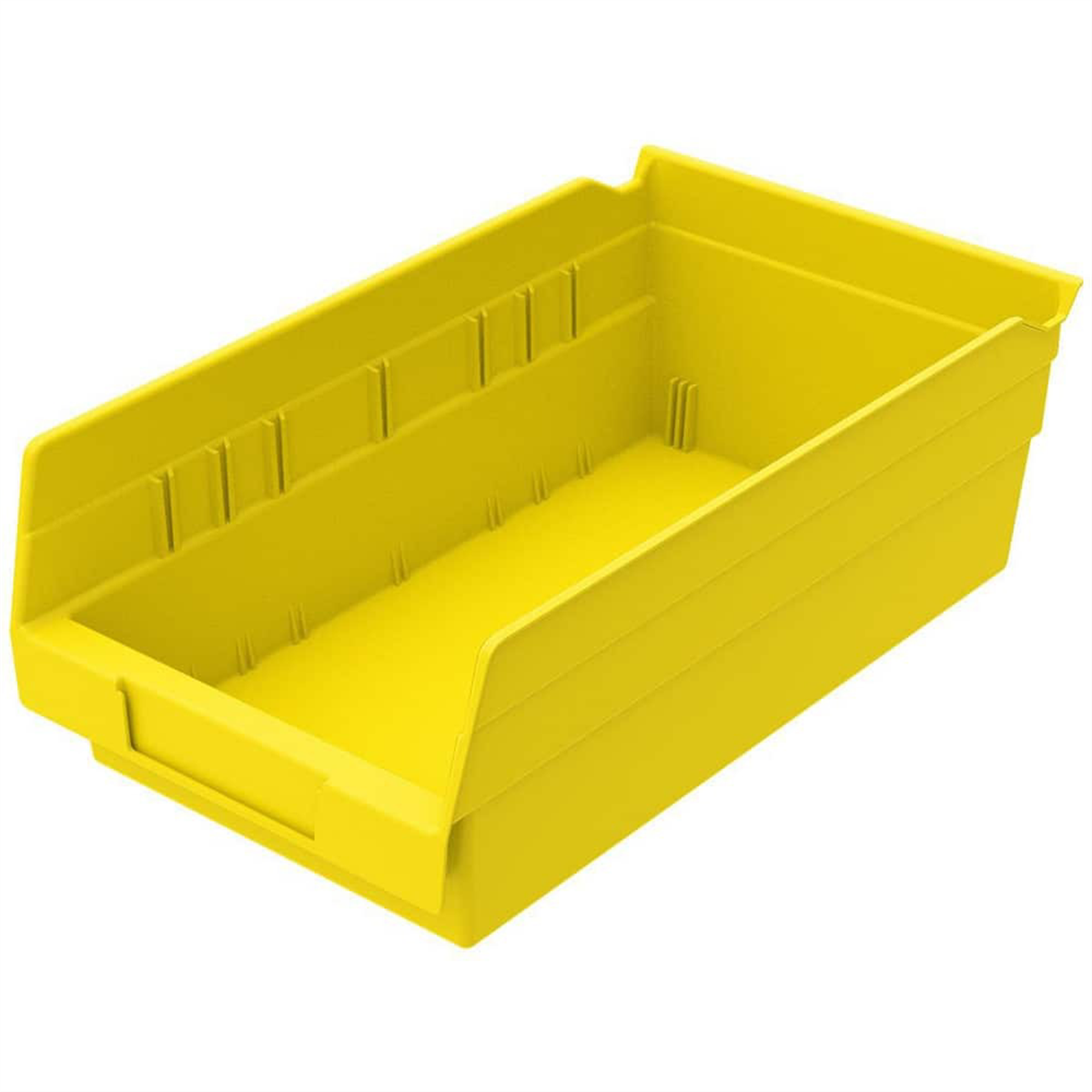 Msc Industrial Supply Plastic Hopper Shelf Bin 6-5/8 Inch X 11-5/8 Inch - Yellow